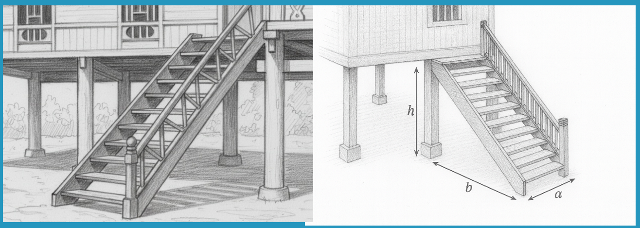Tangga rumah panggung Bugis